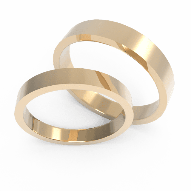 Обручальное кольцо классическое плоское