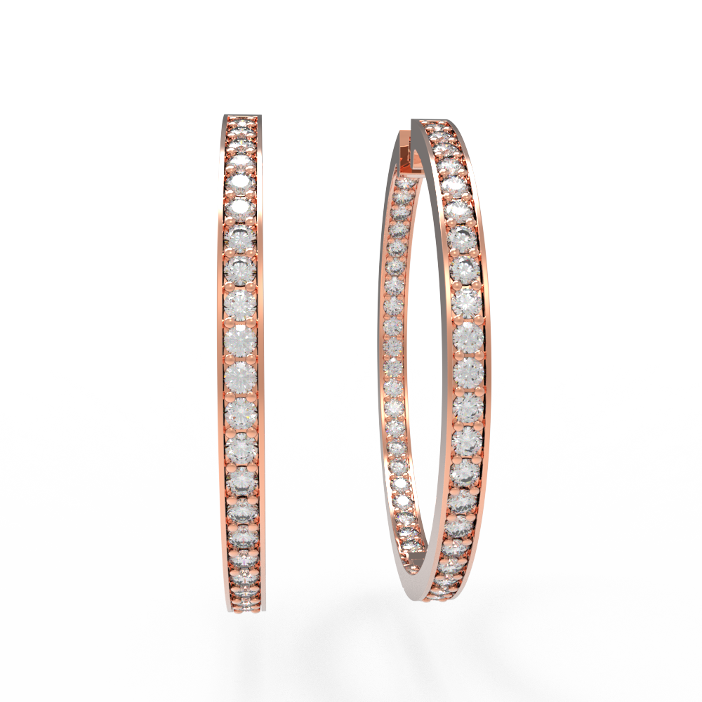 Серьги Конго 35мм красные