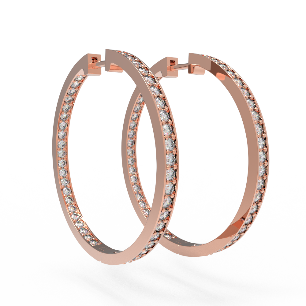 Серьги Конго 35мм красные