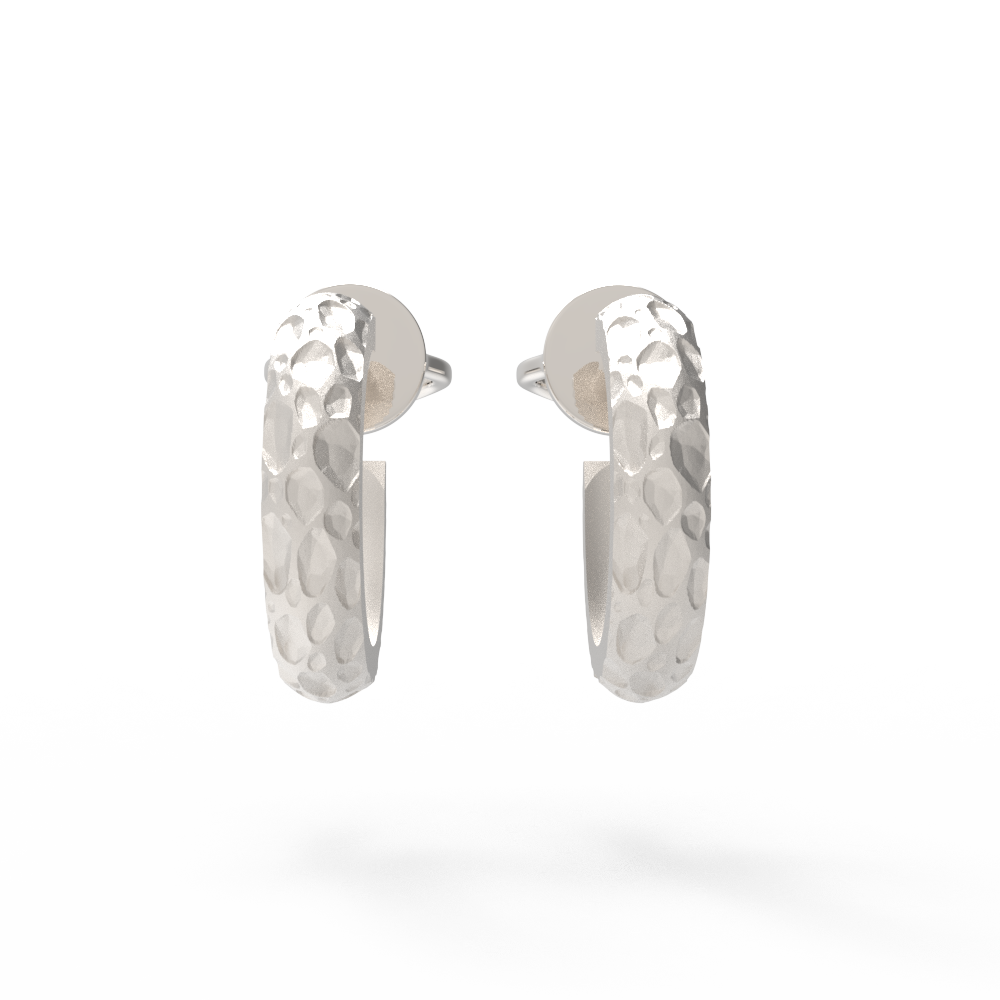 Серьги фактурные кратеры узкие желтые