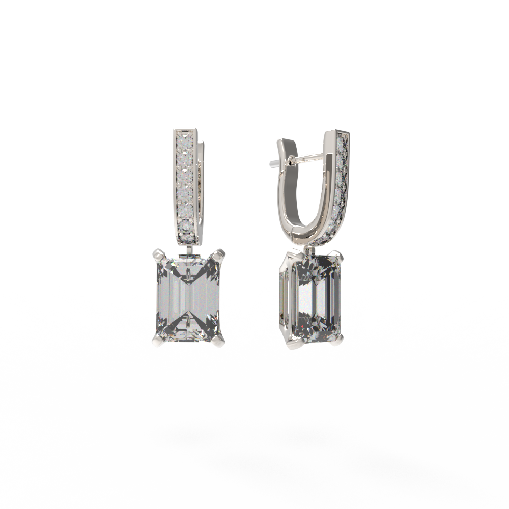 Серьги изумруды простые желтые
