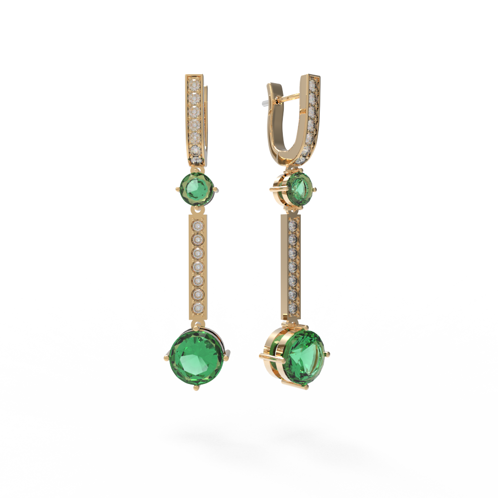 Серьги маятник белые